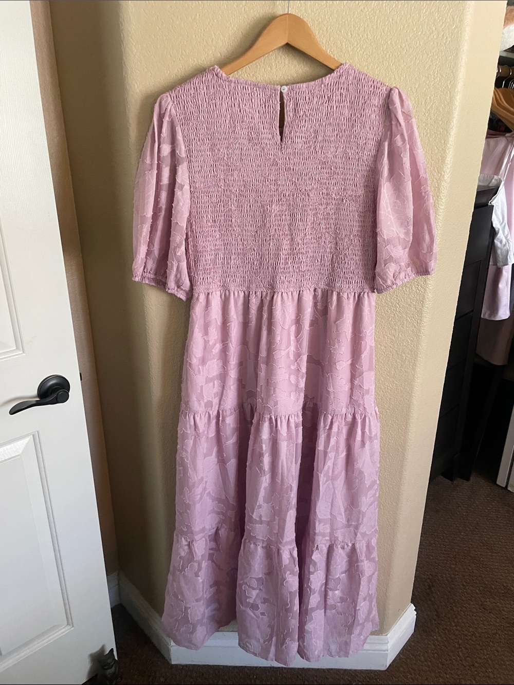 Merokeety Women’s Smocked Bodice Maxi Dress Size L - Picture 2 of 6